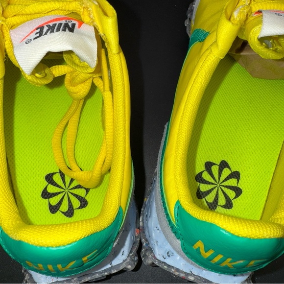 Size 7.5 - Nike Waffle Racer Crater Yellow Strike Roma Green Wmns, Clean, No Box - Picture 4 of 10